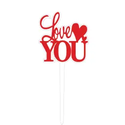 Love 2 Cake Topper